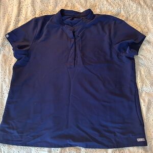 Figs Navy Women's Scrub Top